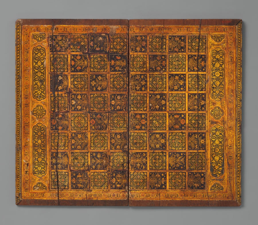 Intricately decorated and patterned game board